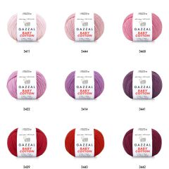 Gazzal Baby Cotton Amigurumi 50gr - Örgü İpi 3440 Mor