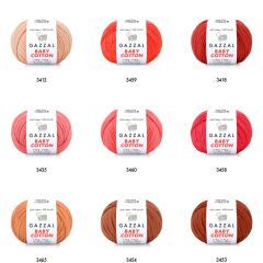 Gazzal Baby Cotton Amigurumi 50gr - Örgü İpi 3449 Koyu Çağla Yeşili