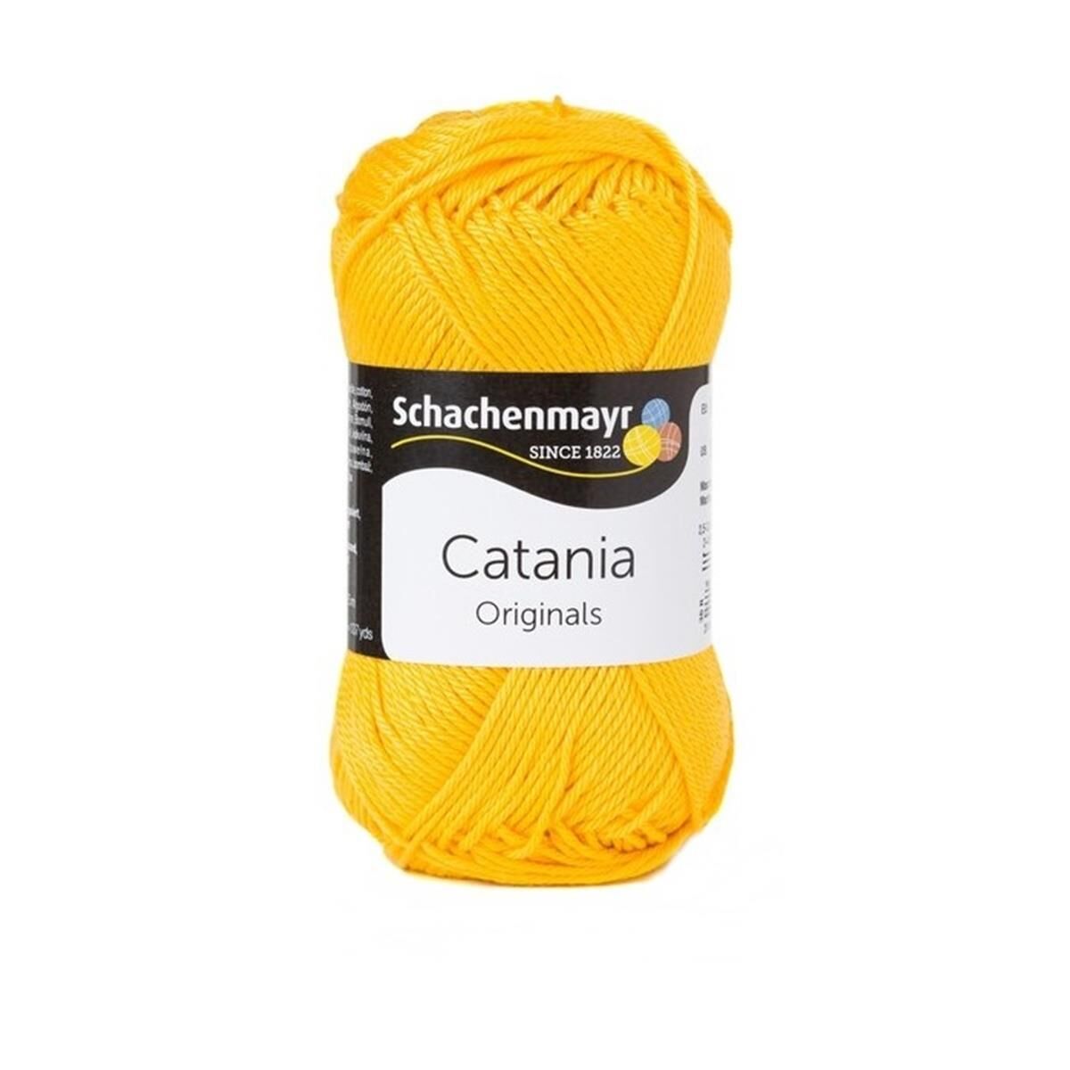 Schachenmayr Catania Pamuk Amigurumi El Örgü İpi İpliği Yünü 208 Sarı