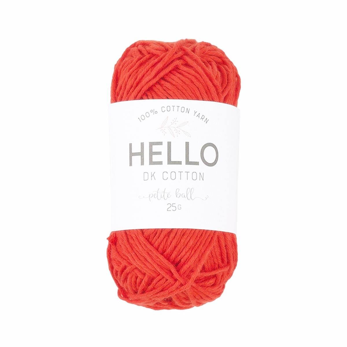 Hello Pamuk Amigurumi Punch El Örgü İpliği 25 Gr 113 Kırmızı