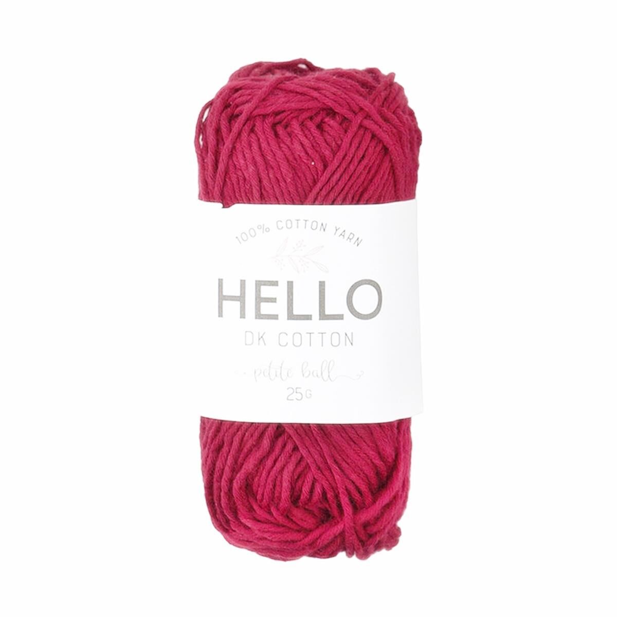 Hello Pamuk Amigurumi Punch El Örgü İpliği 25 Gr 116 Bordo