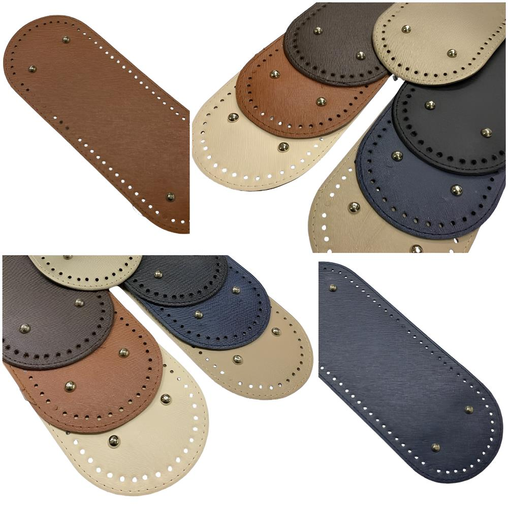 Deri Çanta Tabanı 12*31,5 Rivetli Oval Dikdörtgen