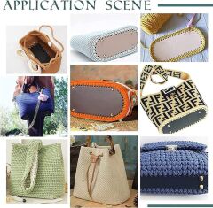 Deri Çanta Tabanı 12*31,5 Rivetli Oval Dikdörtgen