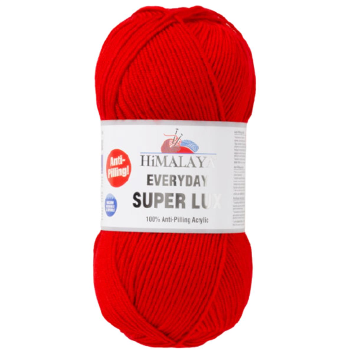 Himalaya Everyday Super Lux Lüks El Örgü İpliği 73434 Kırmızı