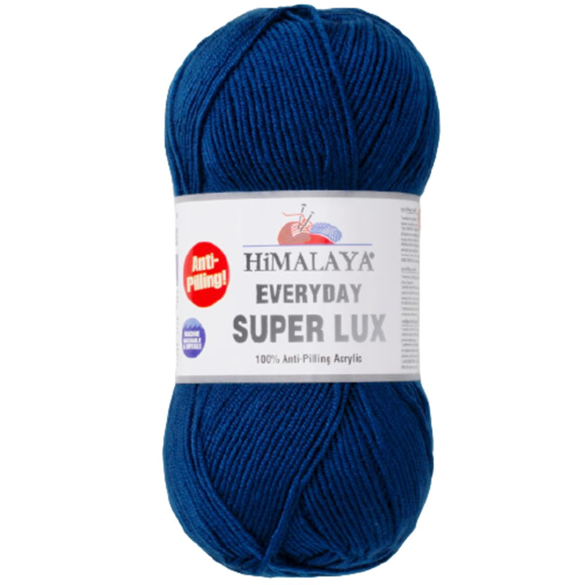 Himalaya Everyday Super Lux Lüks El Örgü İpliği 73435 Koyu Havacı Mavi