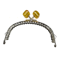 Metal Oval Cüzdan Klipsi Akide Şekeri 11 cm M6 Kırmızı