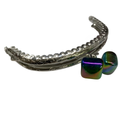 Metal Oval Cüzdan Klipsi Akide Şekeri 11 cm M6 Kırmızı