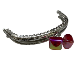 Metal Oval Cüzdan Klipsi Akide Şekeri 11 cm M6