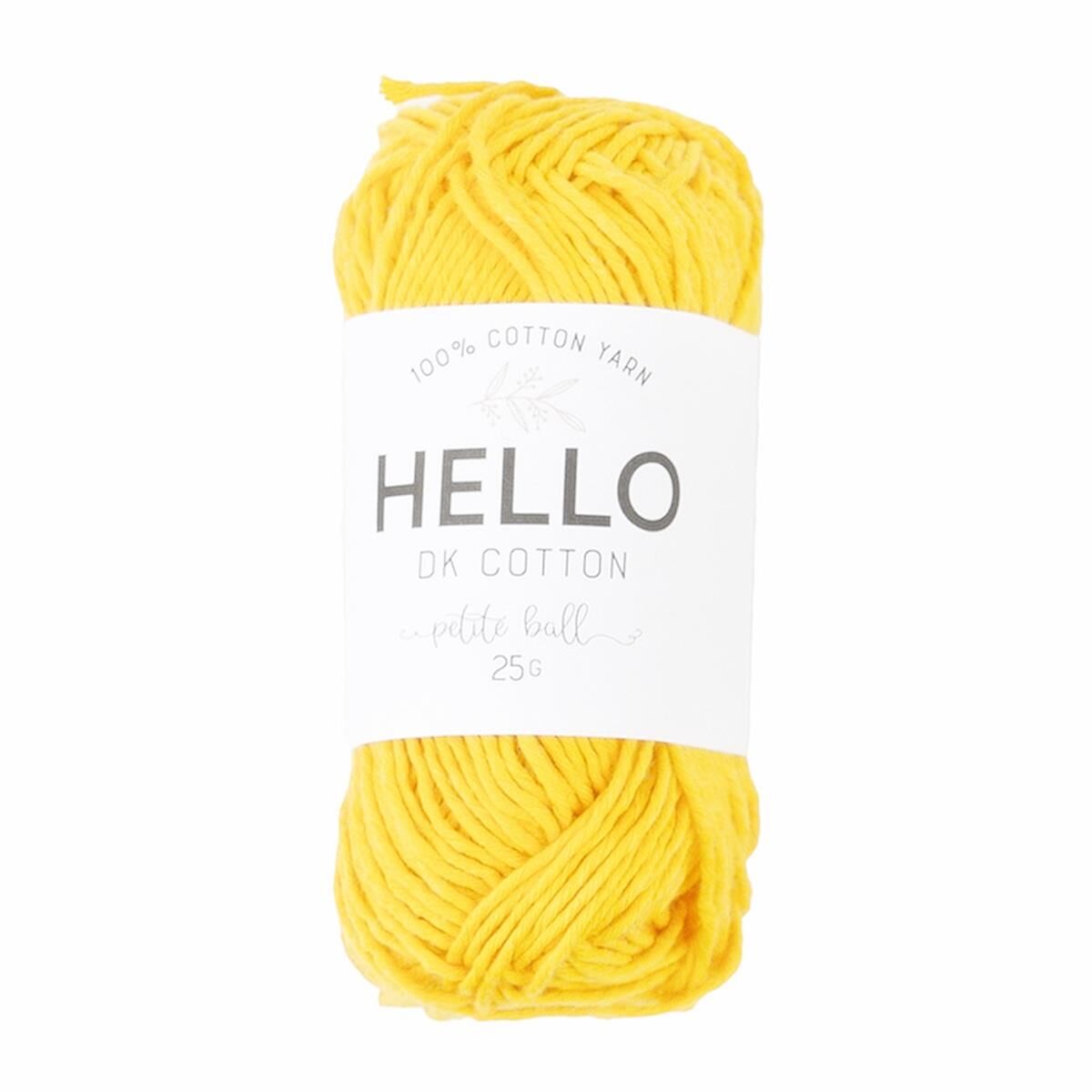 Hello Pamuk Amigurumi Punch El Örgü İpliği 25 Gr 121 Kanarya Sarı