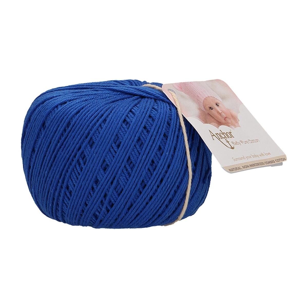 Anchor Baby Pure Cotton El Örgü İpi 50 gr 201 Saks Mavi
