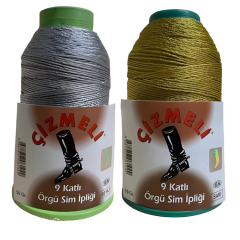 Çizmeli 9 Katlı Örgü Sim İpliği 50 gr