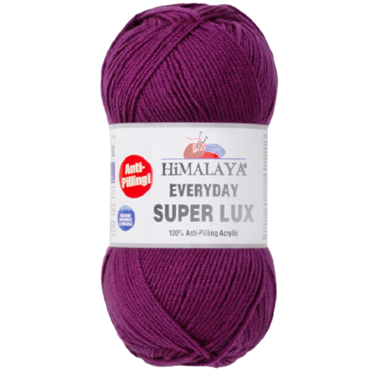 Himalaya Everyday Super Lux Lüks El Örgü İpliği 73440 Koyu Mor