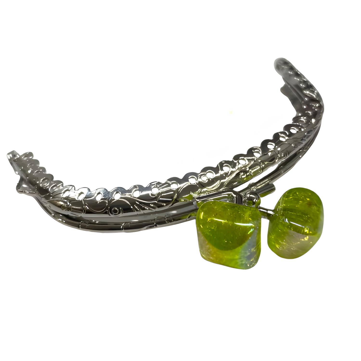 Metal Oval Cüzdan Klipsi Akide Şekeri 11 cm M6 Sarı