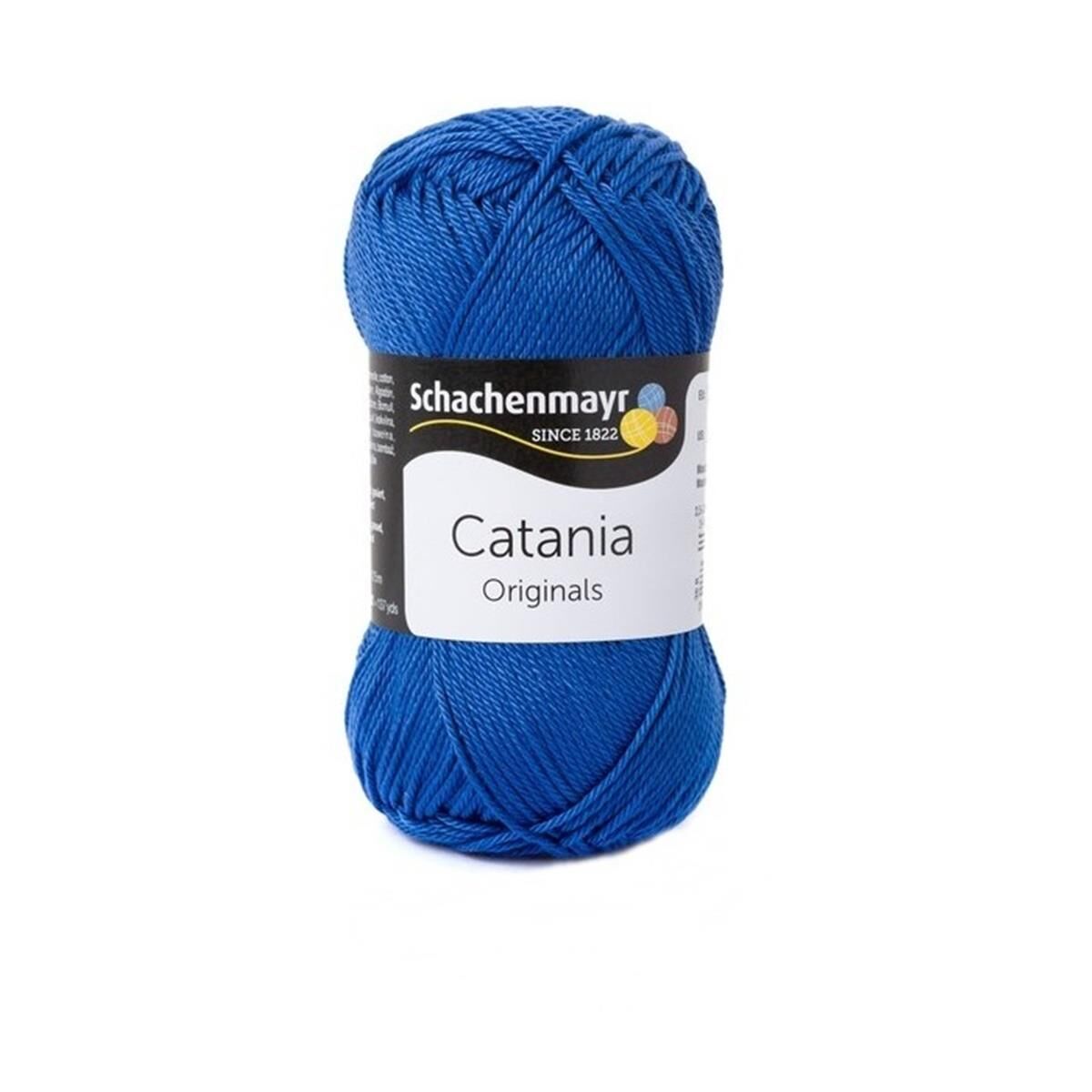 Schachenmayr Catania Pamuk Amigurumi El Örgü İpi İpliği Yünü 261 Mavi
