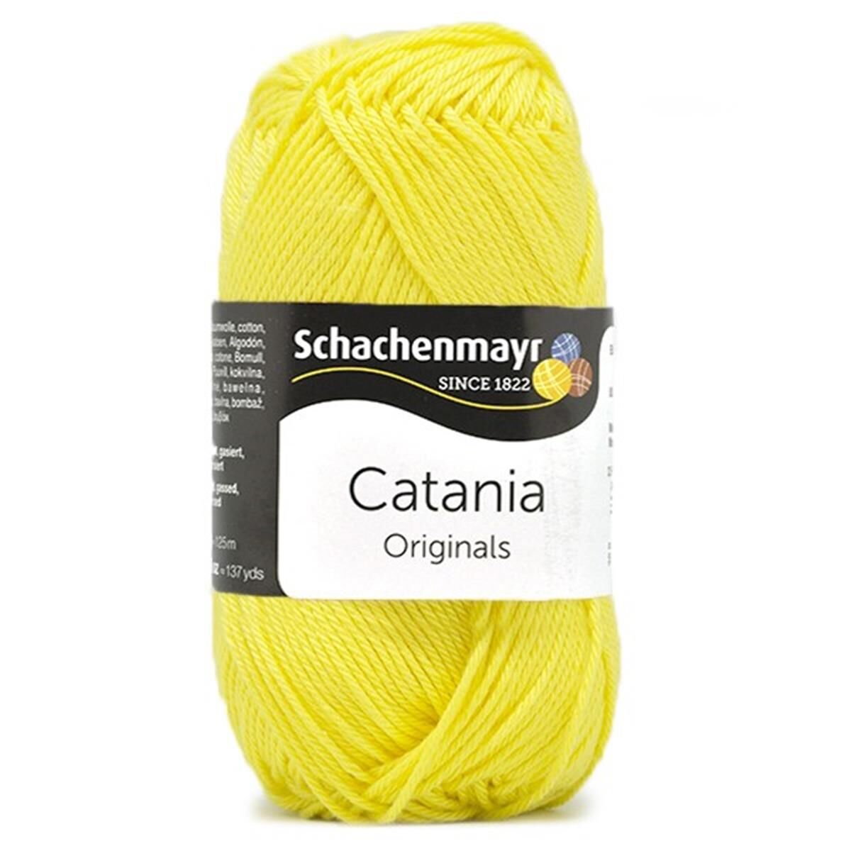 Schachenmayr Catania Pamuk Amigurumi El Örgü İpi İpliği Yünü 280 Sarı