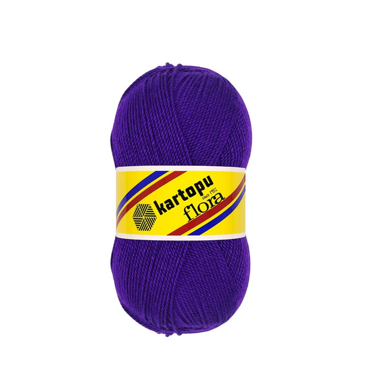 Kartopu Flora Patiklik Çoraplık El Örgü İpi 100 gr K707 Mor
