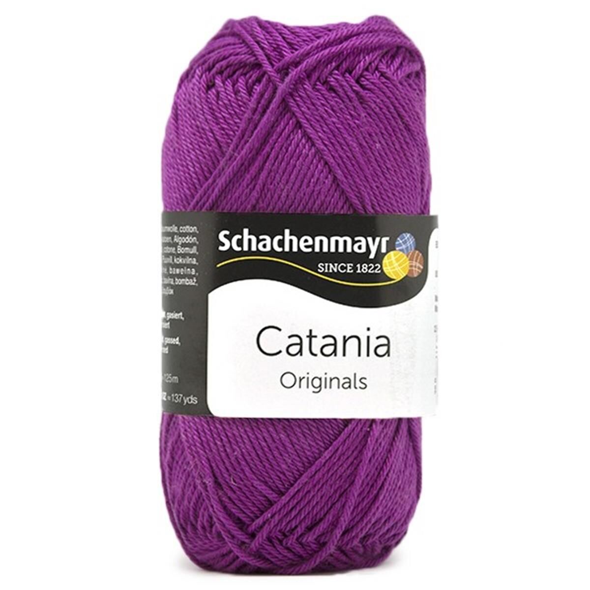 Schachenmayr Catania Pamuk Amigurumi El Örgü İpi İpliği Yünü 282 Mor