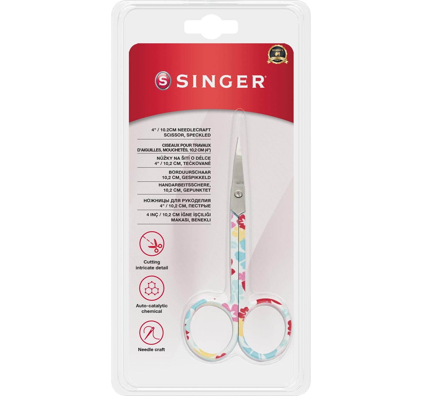 Singer Kıvrık Uçlu Renkli Nakış Makası 250014603