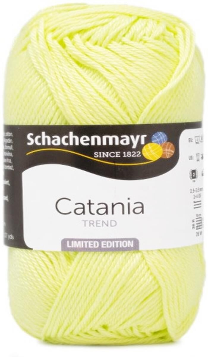 Schachenmayr Catania Pamuk Amigurumi El Örgü İpi İpliği Yünü 285 Fosfor Yeşil