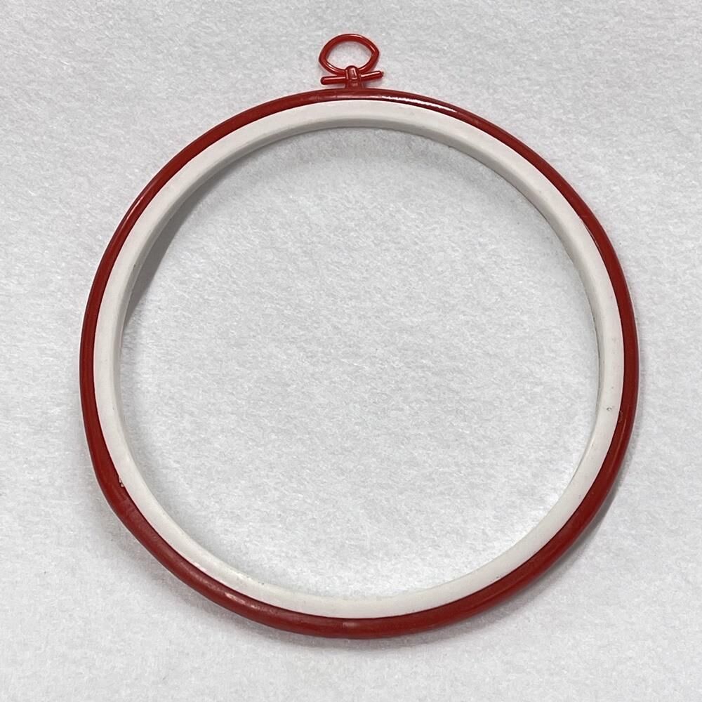 Askılı Yuvarlak Plastik Kasnak 1kypa01 10 cm - Kırmızı