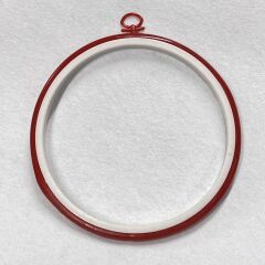 Askılı Yuvarlak Plastik Kasnak 1kypa01 10 cm - Kırmızı