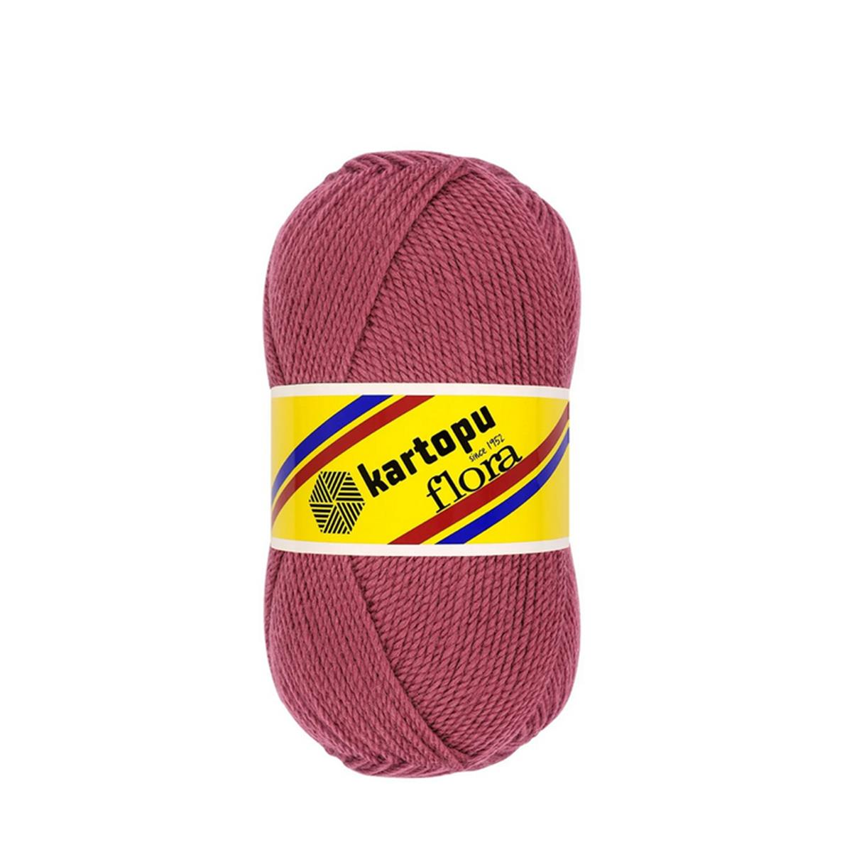 Kartopu Flora Patiklik Çoraplık El Örgü İpi 100 gr K760 Gül