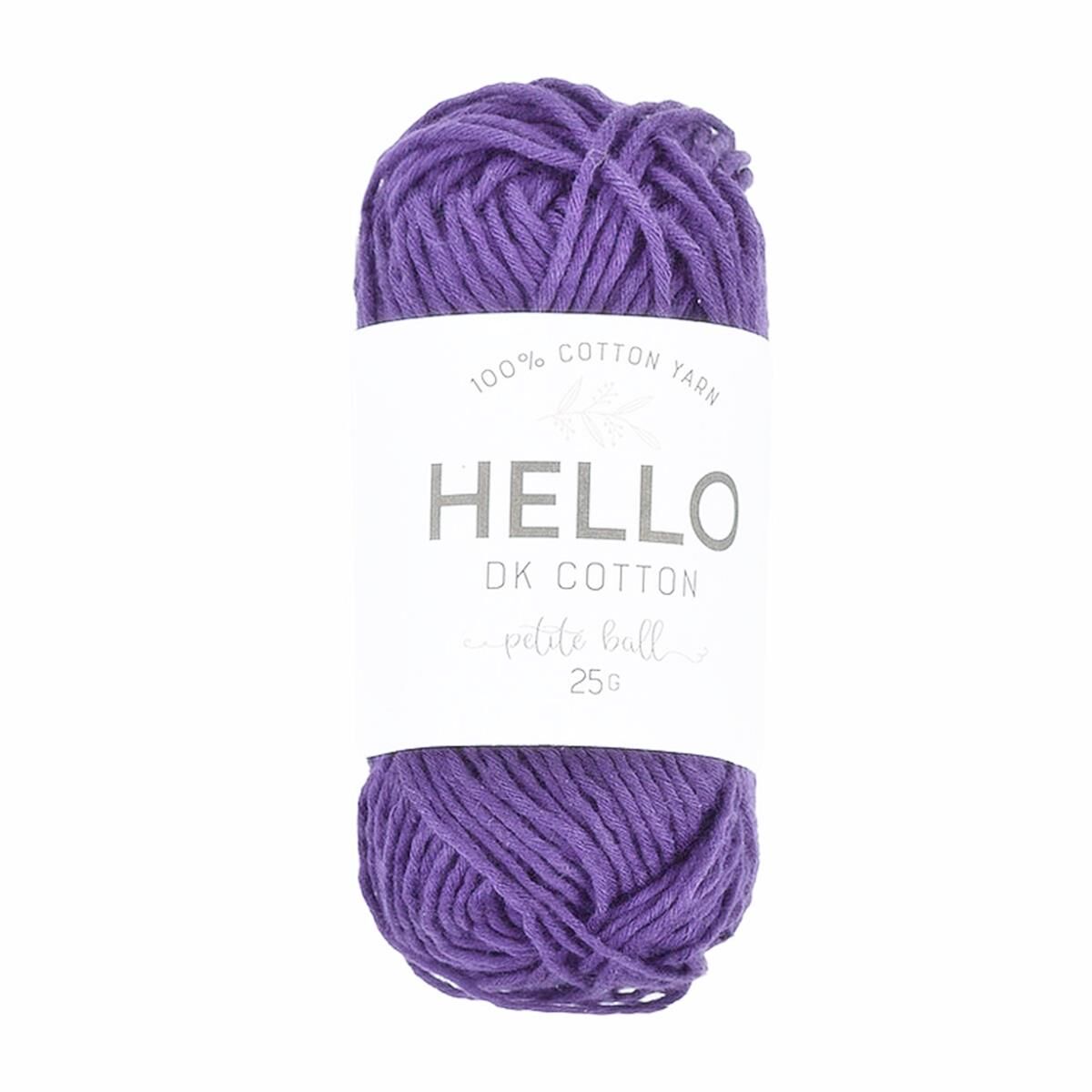 Hello Pamuk Amigurumi Punch El Örgü İpliği 25 Gr 144 Mürdüm