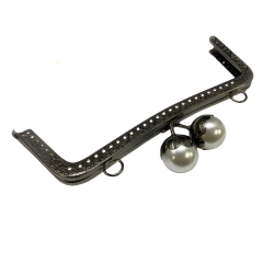 İncili Metal Çanta Sapı Bursu 16,5 cm M2