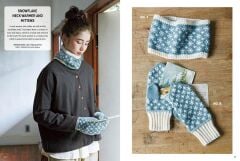 Tuva Knit Latvian Mittens Letonya Örgü Eldivenleri 7060