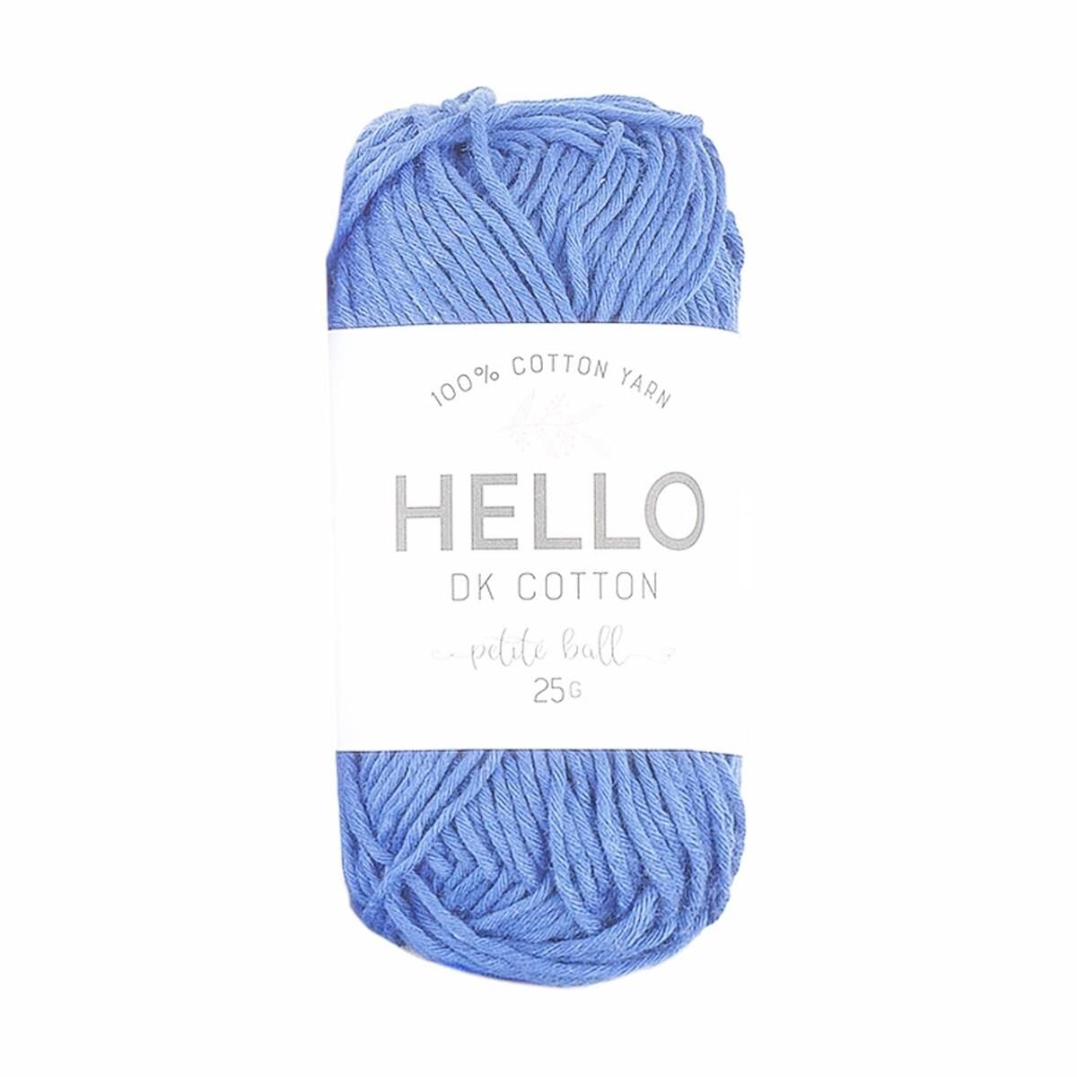 Hello Pamuk Amigurumi Punch El Örgü İpliği 25 Gr 150 Saks Mavi