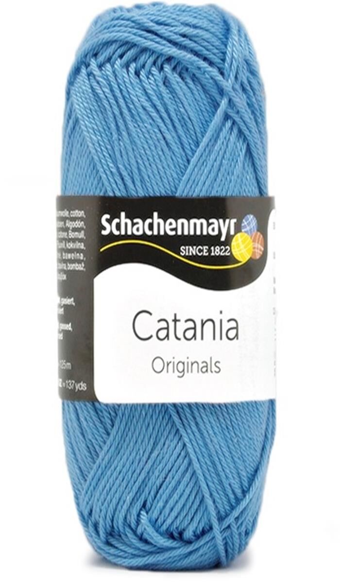 Schachenmayr Catania Pamuk Amigurumi El Örgü İpi İpliği Yünü 384  Mavi