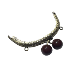 Çanta Sapı Cüzdan Bursu Boncuklu Metal 10,5cm Oval csalt13