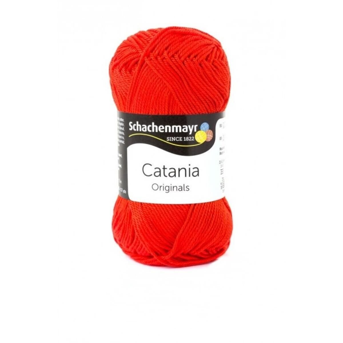 Schachenmayr Catania Pamuk Amigurumi El Örgü İpi İpliği Yünü 390 Kırmızı