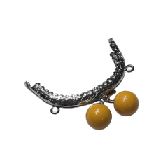 Çanta Sapı Cüzdan Bursu Boncuklu Metal 8,5cm Oval csalt14