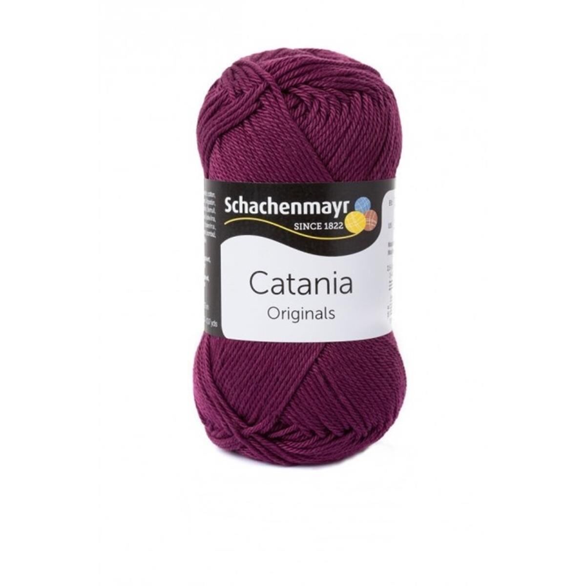 Schachenmayr Catania Pamuk Amigurumi El Örgü İpi İpliği Yünü 394 Mürdüm