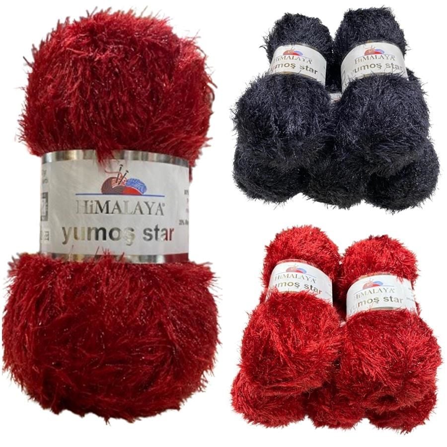 Himalaya Yumoş Star Sakallı El Örgü İpliği 5'li Set