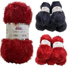 Himalaya Yumoş Star Sakallı El Örgü İpliği 5'li Set