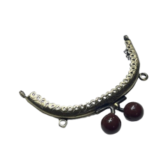 Çanta Sapı Cüzdan Bursu Boncuklu Metal 10,5cm Oval csalt15