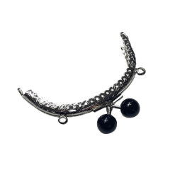 Çanta Sapı Cüzdan Bursu Boncuklu Metal 10,5cm Oval csalt15