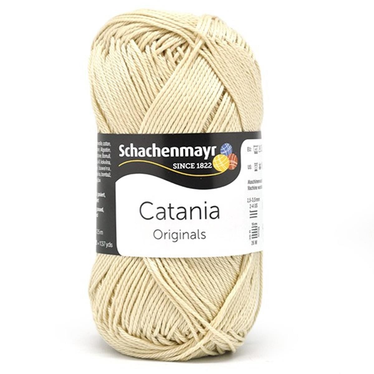 Schachenmayr Catania Pamuk Amigurumi El Örgü İpi İpliği Yünü 404 Bej