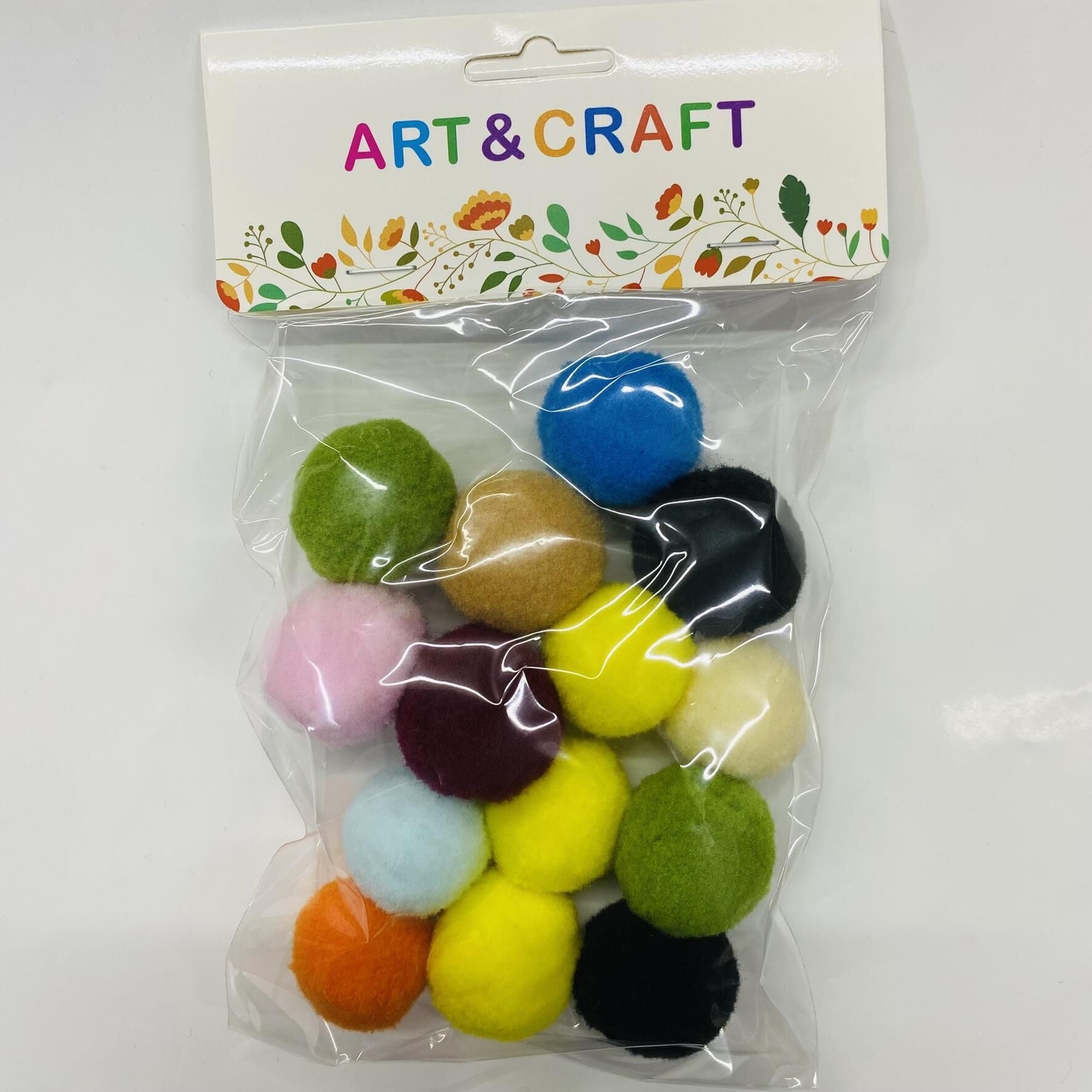 Ponpon Pompom Çok Renkli Yumuşak 3 cm