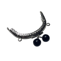 Çanta Sapı Cüzdan Bursu Boncuklu Metal 8,5cm Oval csalt16