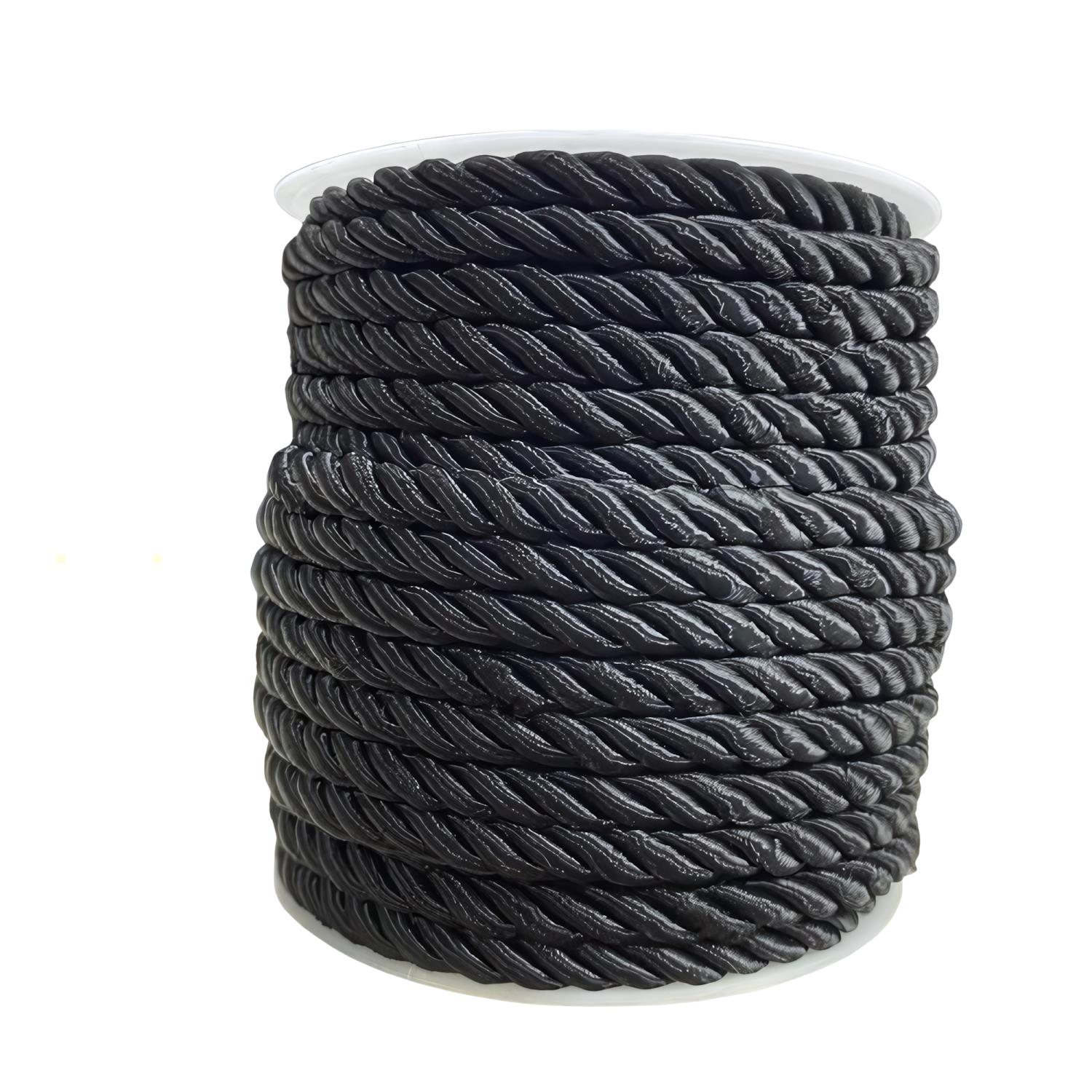 Bükümlü Kordon İp 5 mm 18 metre 2 Siyah