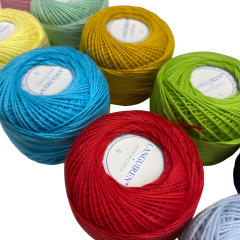 Languiren Koton Perle No 8 Etamin Nakış İpi 10lu Set