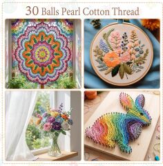 Languiren Koton Perle No 8 Etamin Nakış İpi 10lu Set