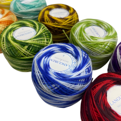 Languiren Ebruli Koton Perle No 8 Etamin Nakış İpi 10lu Set