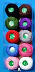 Colored Bird Koton Perle No 8 Etamin Nakış İpi İpliği 10lu Set