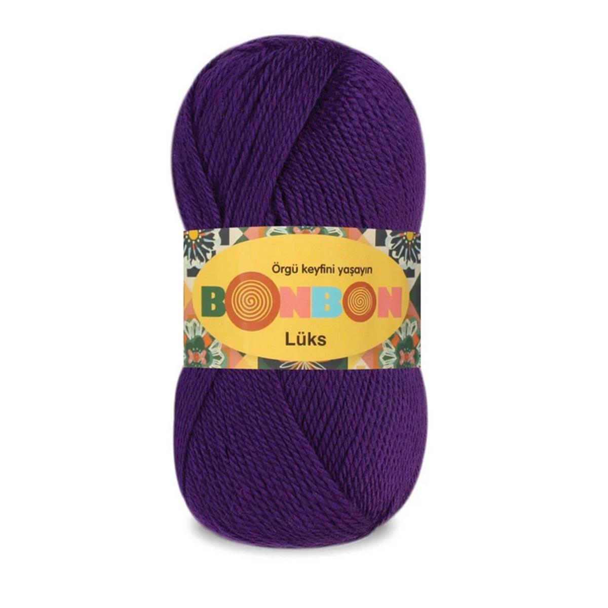 Nako Bonbon Lüks Patiklik Çoraplık El Örgü İpi 100 gr 98290 Mor