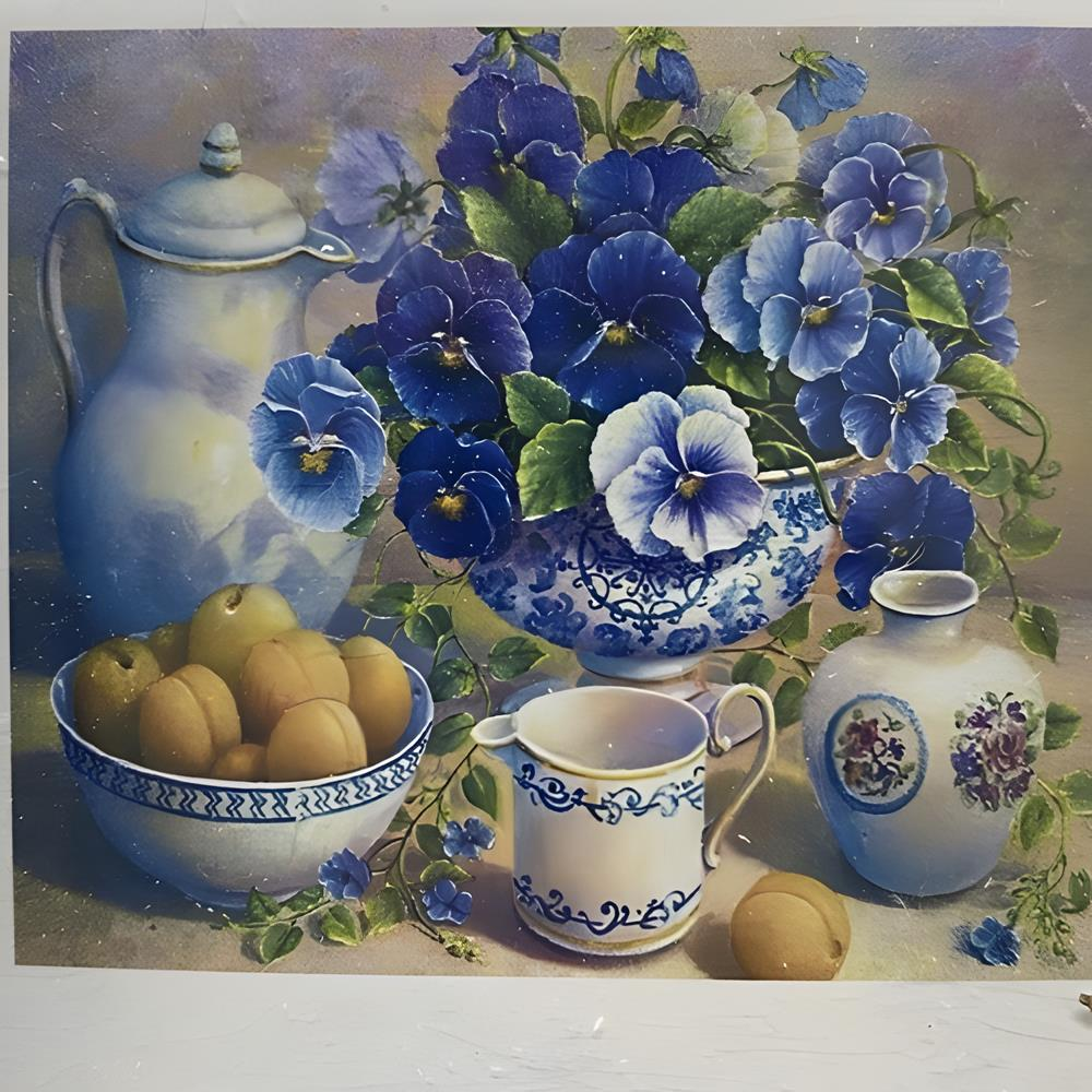 5D Yapışan Boncuk Goblen 30 x 40 cm Mozaik Tablo Pano 60332