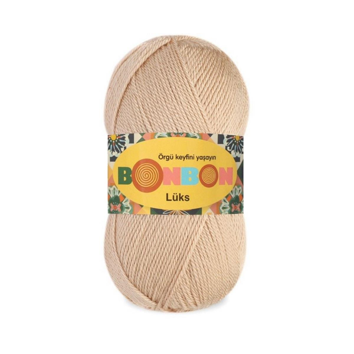 Nako Bonbon Lüks Patiklik Çoraplık El Örgü İpi 100 gr 98293  Bej